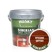 HUSKY SIBERIAN «Эко-Лазурь для дерева» полуматовая красное дерево (махагон) (0,9л; 6шт) - КОЛОРЛОН ВТД Новосибирск