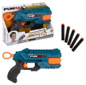 Т24234 1toy Funmax "M11" бластер механич., 7 стволов, в компл. 8 EVA снарядов - КОЛОРЛОН ВТД Новосибирск