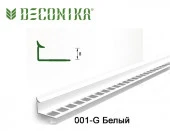 Профиль внутренний для плитки 8мм 2,7м "Деконика",Белый глянцевый - КОЛОРЛОН ВТД Новосибирск