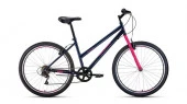 Велосипед ALTAIR MTB HT 26 low (26" 6 ск. рост 17") 2020-2021, темно-синий/розовый, RBKT1M166006 - КОЛОРЛОН ВТД Новосибирск