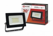 Прожектор LED СДО-7 30Вт 230В 6500К IP65 черный IN HOME - КОЛОРЛОН ВТД Новосибирск