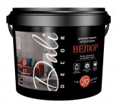 Декоративная шукатурка DALI DECOR "Велюр" 1кг белый - КОЛОРЛОН ВТД Новосибирск
