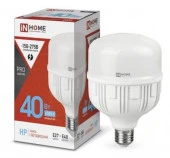 Лампа сд LED-HP-PRO 40Вт 230В Е27 с адаптером E40 6500К 3800Лм IN HOME - КОЛОРЛОН ВТД Новосибирск