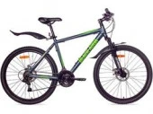 Велосипед BLACK AQUA Cross 2651 MV 6SPD matt 26" (РФ) (серый-салатовый 16") - КОЛОРЛОН ВТД Новосибирск