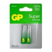 Алкалиновые батарейки GP Super Alkaline G-Tech 15А АA - 2 шт. - КОЛОРЛОН ВТД Новосибирск