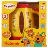 283938  Чайник ТРИ КОТА ТМ "Играем вместе"  на бат. свет+звук в русс. кор. в кор.2*18шт - КОЛОРЛОН ВТД Новосибирск