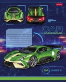 24Т5В2 Тетрадь 24л А5ф ЛИНИЯ на ск  5 диз.в блоке скругл.углы   -Car Design- - КОЛОРЛОН ВТД Новосибирск