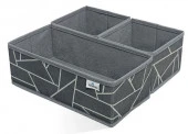 Органайзер для хранения 28x14x10 ЛИНИИ набор 3 шт - КОЛОРЛОН ВТД Новосибирск
