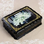Шкатулка «Белые розы», 17×23×6 см, лаковая миниатюра 3678042 - КОЛОРЛОН ВТД Новосибирск