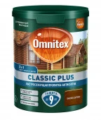 Пропитка-антисептик Omnitex Classic Plus 3в1 Тиковое дерево 0,9л - КОЛОРЛОН ВТД Новосибирск