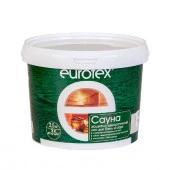EUROTEX - Сауна лак защитный для дерева 0,9кг - КОЛОРЛОН ВТД Новосибирск