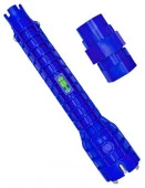 Vertextools  многофункциональный ключ для монтажа сантехники 8 в 1 2110-8-1 - КОЛОРЛОН ВТД Новосибирск