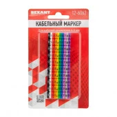 Кабельный маркер (клипса), ø 4-6 мм, цифры 0-9, 10 цветов Rexant 12-6062 - КОЛОРЛОН ВТД Новосибирск