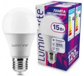 15W Лампа LUMIN'ARTE LSTD-A60-15W4KE27 "Груша" A60 15Вт 1200лм 4000К Е27 - КОЛОРЛОН ВТД Новосибирск