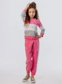 00671_BAT Костюм (пуловер+брюки) д/д розовый р.128 - КОЛОРЛОН ВТД Новосибирск