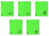 61957 ТЕТРАДЬ 48 Л, А5+, КЛ. ERICHKRAUSE COVERPROBOOK ДВИЖЕНИЕ, ЗЕЛЕНЫЙ, ПЛАСТ. ОБЛ. НА СКОБЕ /5/100 - КОЛОРЛОН ВТД Новосибирск