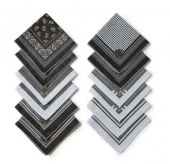 Платки носовые мужские Этель 30*30 см, (12 шт,) цв.черный, рис. МИКС 100% хл 4564365 - КОЛОРЛОН ВТД Новосибирск