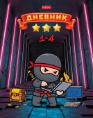 48ДмТ5В_31051 Дневник для 1-4кл. 48л А5ф Со спр.инф,тв.пер,зап.форзац-Ниндзя-gamer- - КОЛОРЛОН ВТД Новосибирск