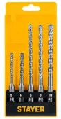 * STAYER  HERCULES-4Х 5шт набор буров SDS-plus (29290-H5) - КОЛОРЛОН ВТД Новосибирск