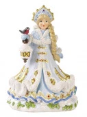 Новогодняя фигурка Снегурочка Русская-коса из полирезины / 22x15,5x12см арт.80313 - КОЛОРЛОН ВТД Новосибирск