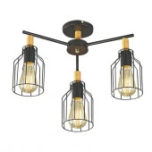 Потолочный светильник  Escada 469/3PL E27*60W Black - КОЛОРЛОН ВТД Новосибирск