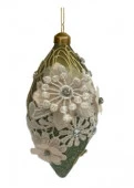 Новогоднее подвесное украшение из полиэстера и стекла / 6*6*13см арт.91557 - КОЛОРЛОН ВТД Новосибирск