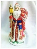 ***Фигурка новогодняя ДЕД МОРОЗ С ПОДАРКАМИ из полирезины / 25 см арт.75529* - КОЛОРЛОН ВТД Новосибирск