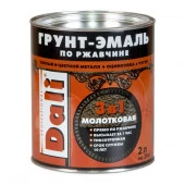 ГРУНТ - ЭМАЛЬ по ржавчине "DALI" молотковая (2л/3 шт)- чёрный - КОЛОРЛОН ВТД Новосибирск
