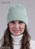CLEVER 444208ха Шапка женская, *, Зеленый - КОЛОРЛОН ВТД Новосибирск