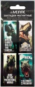 Закладки магнитные deVENTE "T-Rex" 8065613 (4шт) блист. - КОЛОРЛОН ВТД Новосибирск