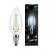 Лампа Gauss Filament Свеча 7W 580lm 4100К Е14 LED - КОЛОРЛОН ВТД Новосибирск