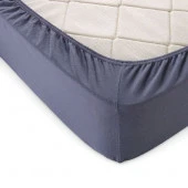 Простыня на резинке 200*200*20 трикотаж (пл.120) (графит) - КОЛОРЛОН ВТД Новосибирск