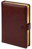 Ежедневник дат 2027г., А5, 184л., кожзам, Berlingo "Premier Gold", зол. срез, коричневый - КОЛОРЛОН ВТД Новосибирск