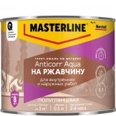 Грунт-эмаль Masterline Anticorr Aqua п/глянц BW 0,5л - КОЛОРЛОН ВТД Новосибирск