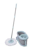 HDCL-60803-00 Комплект д/уборки: ведро с мех.отжимом, дозатор, телеск.швабра, нерж.сталь/пластик/мик - КОЛОРЛОН ВТД Новосибирск