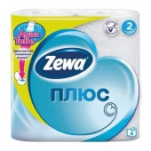 Zewa Plus Белая (4шт) 2 слоя Туалетная бумага - КОЛОРЛОН ВТД Новосибирск