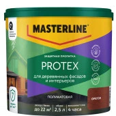 Защитная пропитка Masterline Protex  Орегон 2,5л - КОЛОРЛОН ВТД Новосибирск