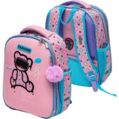 Ранец школьный deVENTE "Choice Lite. Fashion Bear" 7033421 жёсткий,38*29*17см,880гр.+брелок - КОЛОРЛОН ВТД Новосибирск