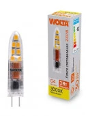 3W Лампа LED  WOLTA WSTD-JC-220V3W3KG4-P КАПСУЛА JC 3Вт 240лм 3000K G4 - КОЛОРЛОН ВТД Новосибирск