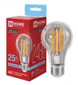 25W Лампа  LED-A65-deco 25Вт 230В Е27 6500К 2480Лм прозрачная IN HOME - КОЛОРЛОН ВТД Новосибирск