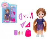 IT108581 Кукла "Girls Club" 14 см, с акс., ручки и ножки у куклы шарнирные, бл. 17*4*23 см - КОЛОРЛОН ВТД Новосибирск