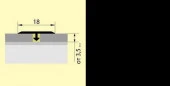 Стык Т-образный (укороченная ножка) 18мм 1,8 анод. черный мат - КОЛОРЛОН ВТД Новосибирск