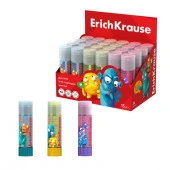 60911 КЛЕЙ КАРАНДАШ 15 ГР. ERICHKRAUSE EASY STICK JOLLY FRIENDS, АССОРТИ, ДИСПЛЕЙ /24/384/ - КОЛОРЛОН ВТД Новосибирск