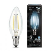9W Gauss Filament Свеча 9W 710lm 4100К Е14 LED - КОЛОРЛОН ВТД Новосибирск