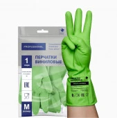 Перчатки хозяйственные виниловые, ТР ТС, M, зеленый, 2 шт 31158 - КОЛОРЛОН ВТД Новосибирск