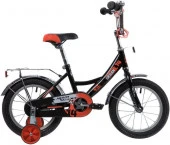 Велосипед NOVATRACK 14" URBAN чёрный, полная защ.цепи, тормоз нож, крылья и багажник хром - КОЛОРЛОН ВТД Новосибирск