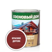ПРОФСТАНДАРТ СОСНОВЫЙ ДОМ Декоративно-защитный состав для древесины красное дерево (0,8л; 6шт) - КОЛОРЛОН ВТД Новосибирск