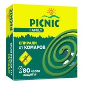 Picnic Family спираль от комаров 10шт 80 час - КОЛОРЛОН ВТД Новосибирск