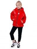 316-21в-1 Пальто для девочки "Элен" красный р.140-72 - КОЛОРЛОН ВТД Новосибирск