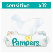 PAMPERS Детские влажные салфетки Sensitive 12 - КОЛОРЛОН ВТД Новосибирск